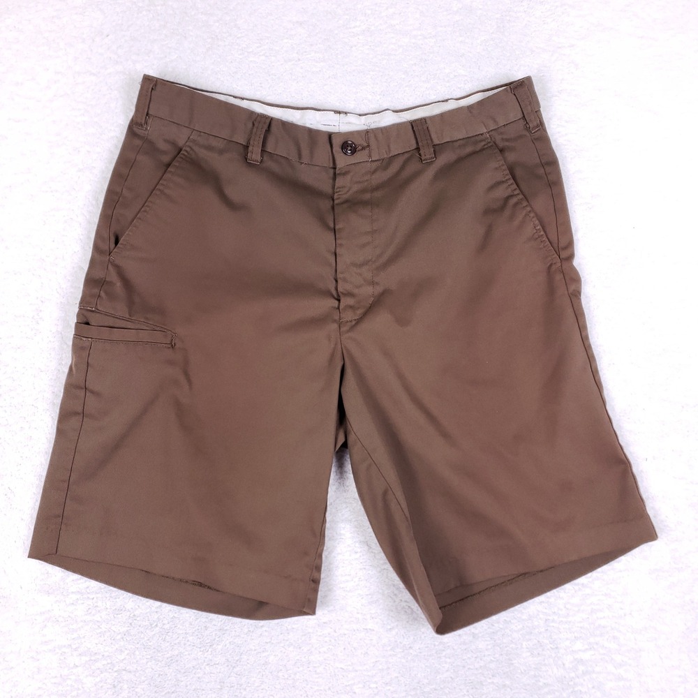 WearGuard Work Shorts Mens 34 Utility Cargo Pockets Brown Gorpcore